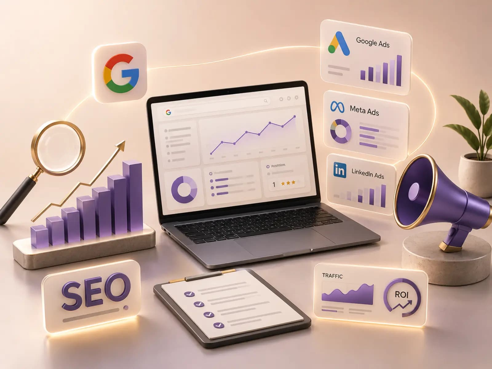 Aperçu du service Référencement et publicité en ligne par FreshMarkom